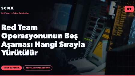 Red Team Operasyonunun Beş Aşaması Hangi Sırayla Yürütülür